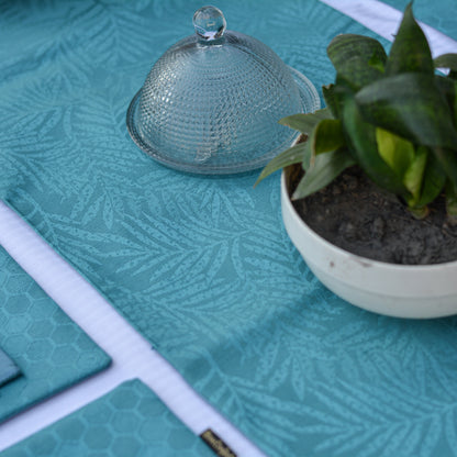 Juniper Leaf C-Green Silk Table Set